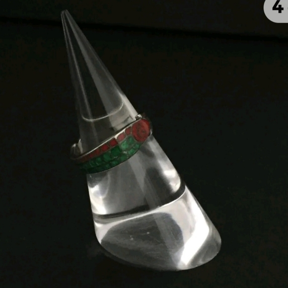 GUCCI G Logo Silver 925 Ring ISO sz:51  /9S0169 - Picture 2 of 6